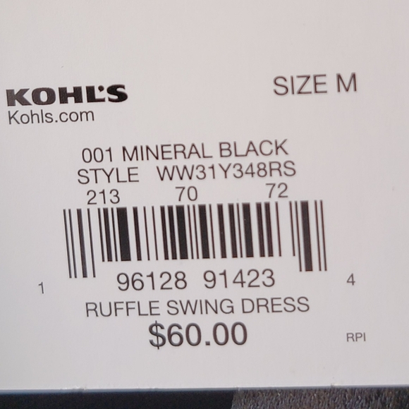 Women's Size Medium RUFFLE SWING DRESS - Picture 8 of 9